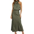 thumbnail image 1 of Ketyyh-chn99 Robes pour Femmes Robe d'Été Col en V Manches Courtes Robe de Soirée Élégante Robe Maxi de Fête AG,TG, 1 of 5
