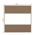 thumbnail image 2 of Domi Outdoor Living Heavy Duty Clear Panel Curtain, 18 oz Waterproof PVC Polyester Curtain, Tearproof, and Weather-Resistant Panel w/Eyelets for Patios,Gazebos,Pergolas (10'H x 10'W, Brown), 2 of 8