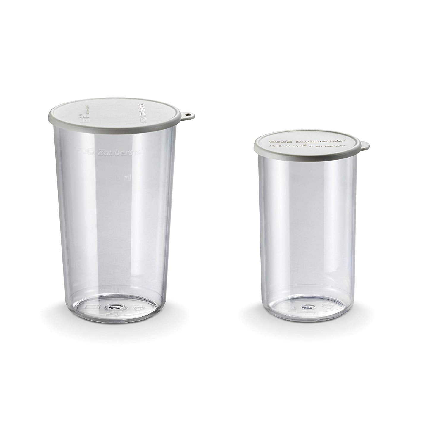 Immersion Blender Beaker Set 400 mL & 600 mL w/Lids, Capacity 800