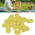 thumbnail image 1 of Étiquettes Rondes Numérotées en ABS pour Ruche C50 Pcs avec Trou Fournitures d'Apiculture pour Bétail, 1 of 8