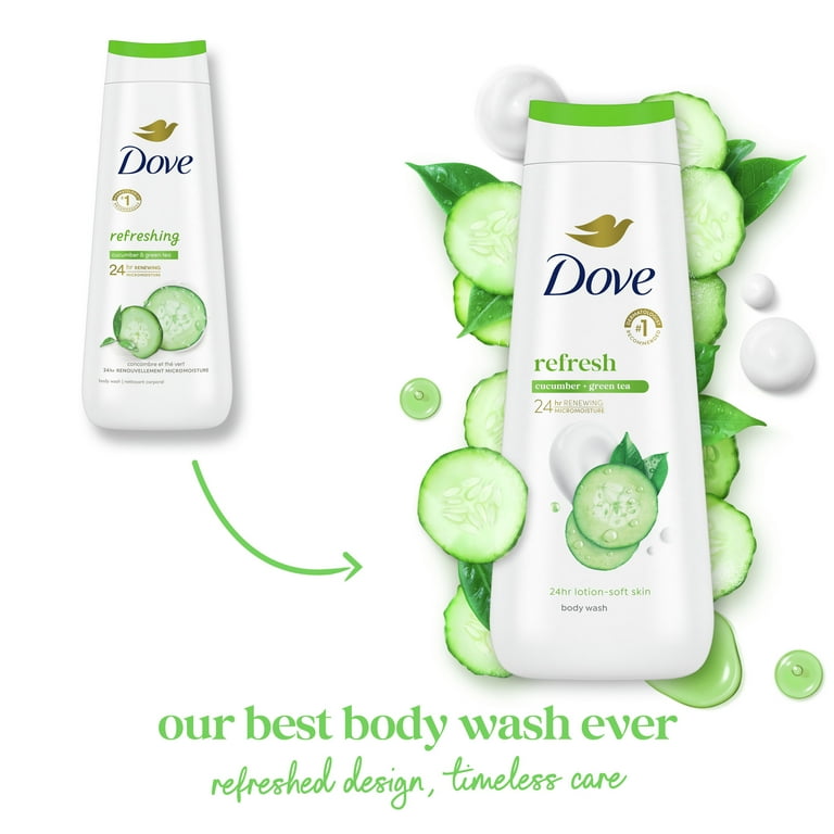 Dove Refresh Body Wash, Cucumber & Green Tea, 3-Pack photo 4