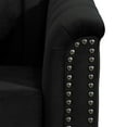 thumbnail image 6 of Aukfa Sofa Chair, Flannel Accent Chair with Pillow for Living Room, Black, 6 of 9