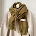 thumbnail image 2 of Bufanda de color para mujer, chal de cachemira de invierno, bufanda gruesa y cálida para parejas, moda para hombres, 2 of 6