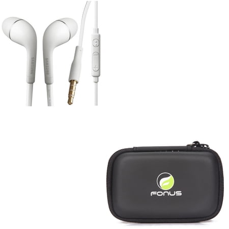 Hands-free Wired Earphones w Headset Case Headphones w Mic Earbuds Earpieces R5J for Samsung Galaxy J7 (2018) Refine S4 Active (GT-i9295) Amp Prime Tab 2 7 NotePRO 12.2  J5 J3 Emerge J1  Halo price history on PriceWatchPro