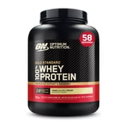 Optimum Nutrition Gold Standard 100% Whey Protein Powder, Vanilla Ice Cream, 3.96 lb