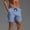 Blue, variant on Workout Shorts Men Qiggri Men Casual Fashion Solid Shorts With Pocket Elastic Waist Short Pants Mens Shorts Athletic
