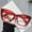 Red, variant on Fashion Cat Eye Anti Blue Light Glasses For Women Large Frame Ultra-light Transparent Flat Plain Glasses Simple Reading Eyewear