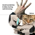 thumbnail image 3 of PetFusion Multipurpose Puncture and Water-Resistant Pet Grooming and Bathing Gloves, For Dogs, Cats and Pets, Small, Grey, 1 Pair, 3 of 7