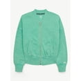 thumbnail image 4 of Justice Girls Washed Fleece Bomber, Sizes XS - XLP, 4 of 7