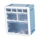 thumbnail image 1 of Organizador de cajones pequeño para escritorio, caja organizadora de almacenamiento con cajones transparentes para escritorio 7 celosías, 1 of 9