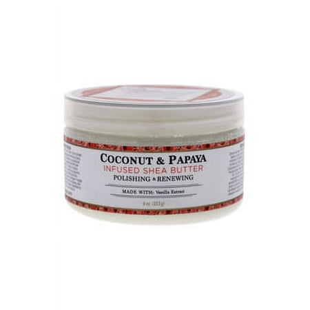 Coconut & Papaya Infused Shea Butter Polishing & Renewing by Nubian Heritage for Unisex - 4 oz Moisturizer