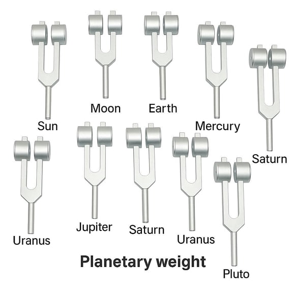 Radical 🌟 Weighted Planetary 11 Tuning Forks – Professional Sound Healing Therapy Set
