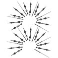 thumbnail image 4 of 10 Sets Clock Hands Mute Clock Movement DIY Mute Clock Hands Replacement Parts, 4 of 4