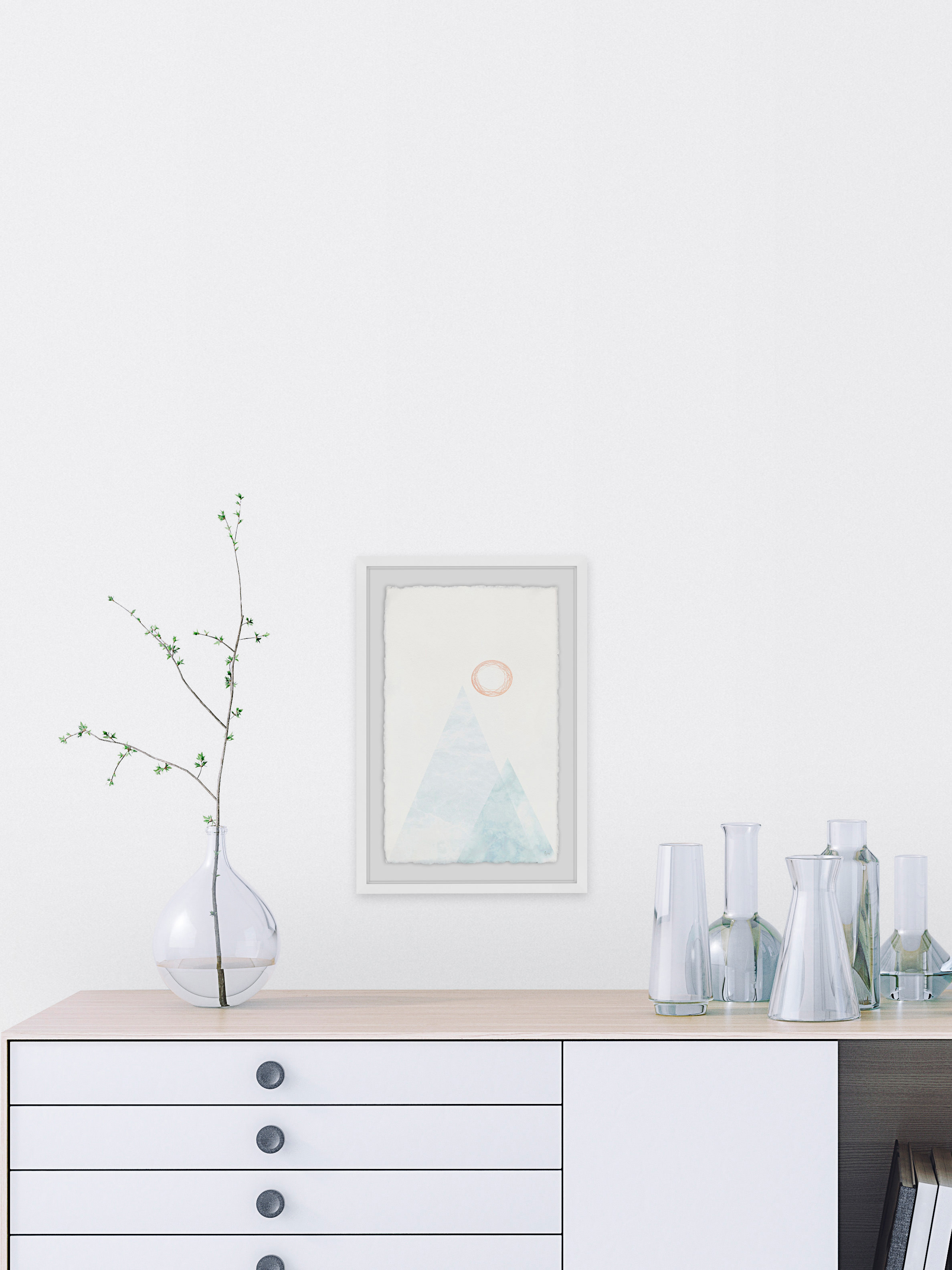 Mountain of Sea II Framed Painting Print
