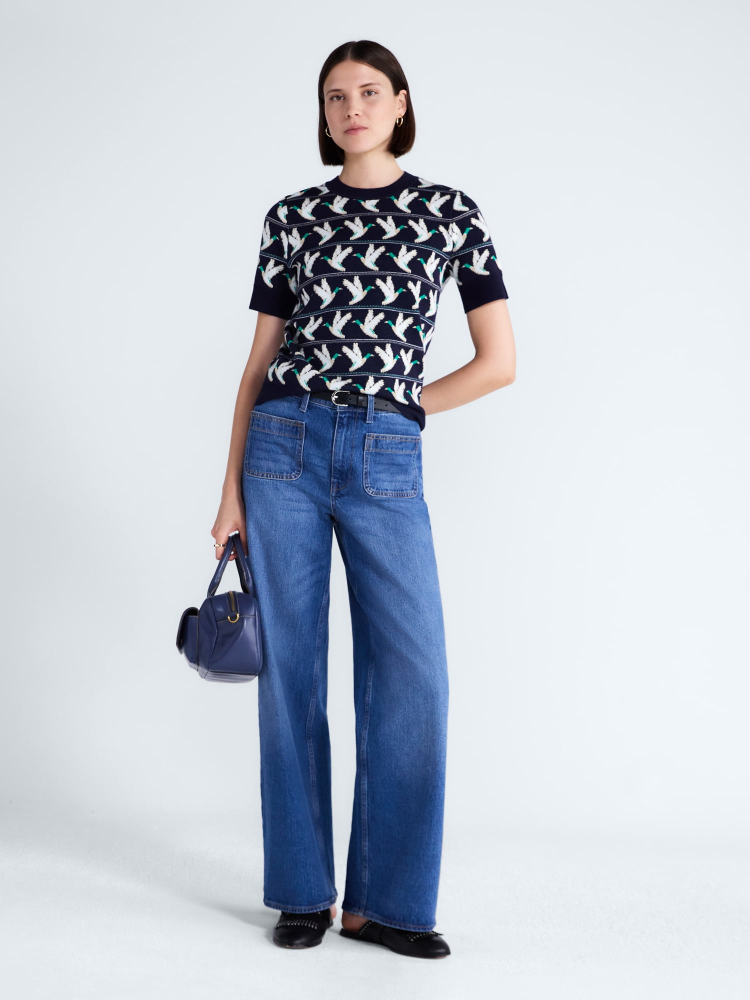Free Assembly Women's and Women's Plus Cozy Yarn Sweater Tee with Short Sleeves, Sizes XS-4X