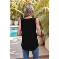 thumbnail image 5 of Womens Loose Fit Casual Flowy Tank Tops Sleeveless Summer Tops Black S, 5 of 9