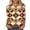 Khaki 04, variant on Wancir Womens Summer Fashion 2024 Tops 3/4 Length Sleeve Casual Print Crewneck Shirts Loose Fit Dressy Blouses