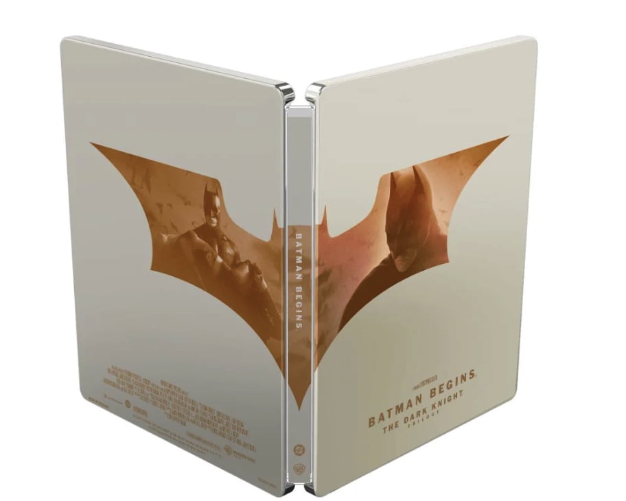 The Dark Knight Trilogy Limited Edition Steelbook Library Case (20th Anniversary Collection) 4K Ultra HD + Blu-ray Region Free