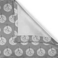 thumbnail image 4 of Ambesonne Tree Valance Pack of 2, Round and Grey Forest Elements, 54"X12", Grey Pale Grey, 4 of 5