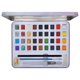 thumbnail image 1 of Juego de pintura de acuarela, traje de bloque sólido de 36 colores + caja de lata, herramientas de pintura, suministros de arte, 1 of 8
