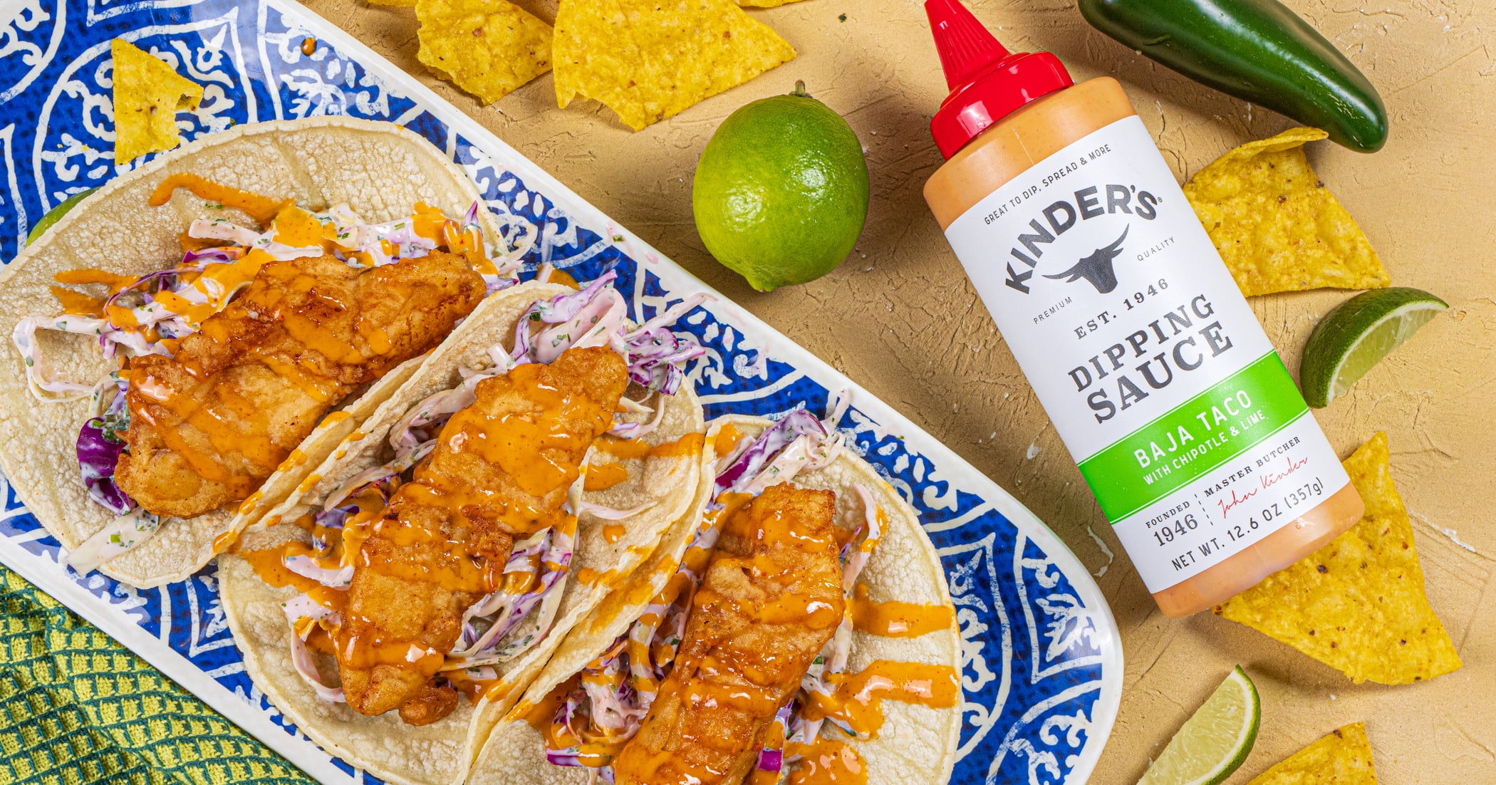 Kinder's Baja Taco Dipping Sauce, 12.6 oz