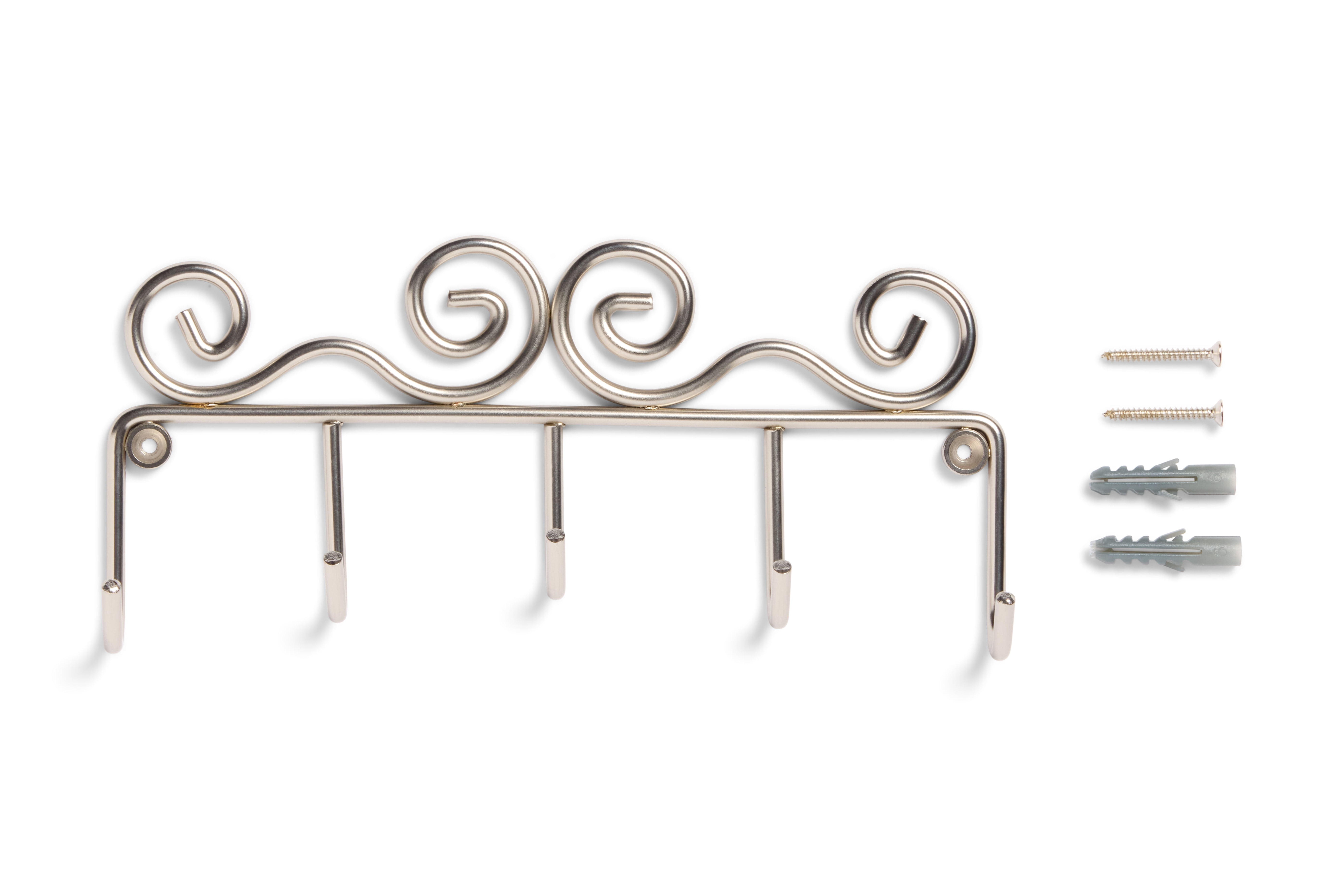 2-Pack, Chapter satin nickel finish key rack