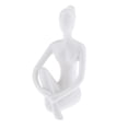 thumbnail image 2 of 2 Uds Estatuas de Yoga Modernas para El Hogar Cerámica Artesanal Minimalista Baoblaze Estatuilla de sala de yoga, 2 of 8
