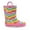 Colorful Waves, variant on EUXTERPA Toddler Rain Boots for Boys Waterproof Kids Firetruck Rubber Boots with Easy On Handles Toddler Size 9