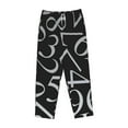 thumbnail image 4 of Balery Numbers print Women's Pajama Pants,Ultra Lightweight Pjs,Lounge Pant-XX-Large, 4 of 9