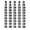 Black, variant on 1–50 Numbered Reusable Pencil Toppers 50 Count Pack, Multi-Color Slide-On Pencil Tracking Labels for Teachers, Durable Classroom Supply Markers for Student Number System & Homeschool Organization