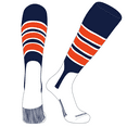 thumbnail image 1 of PEAR SOX OTC Baseball Softball Stirrup Socks (C, 7in) Navy, White, Orange (L), 1 of 3