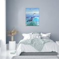 thumbnail image 6 of Coastal Bathroom Wall Art Sea Bird Wall Decor Blue Heron Pictures Ocean Beach Lighthouse Canvas Painting Print Artwork Framed for Living Room Bedroom Bathroom 12''''x16'''', 6 of 6