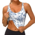 thumbnail image 4 of Lsque Rose Flowers Printed Women'S Sports Bra, Compression, Moisture Wicking, High-Impact Sports Bra For Women,Supportive sports bra-X-Large, 4 of 9