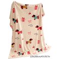thumbnail image 3 of White Christmas Flannel Blanket Air Conditioning Throw 47.2X78.7 Inches Lucky Dog Design Soft Warm, 3 of 6