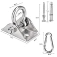 thumbnail image 5 of Hamac Suspendu Kit - Crochets Pivotants Robustes (Rotatifs, Ultra Durables, Style 1), 5 of 5