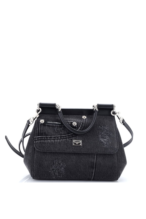 Pre-Owned Miss Sicily Bag Patchwork Denim Medium By Rebag