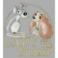 thumbnail image 2 of Boy's Lady and the Tramp Spaghetti Kiss Title Scene  Graphic Tee Athletic Heather Small, 2 of 5