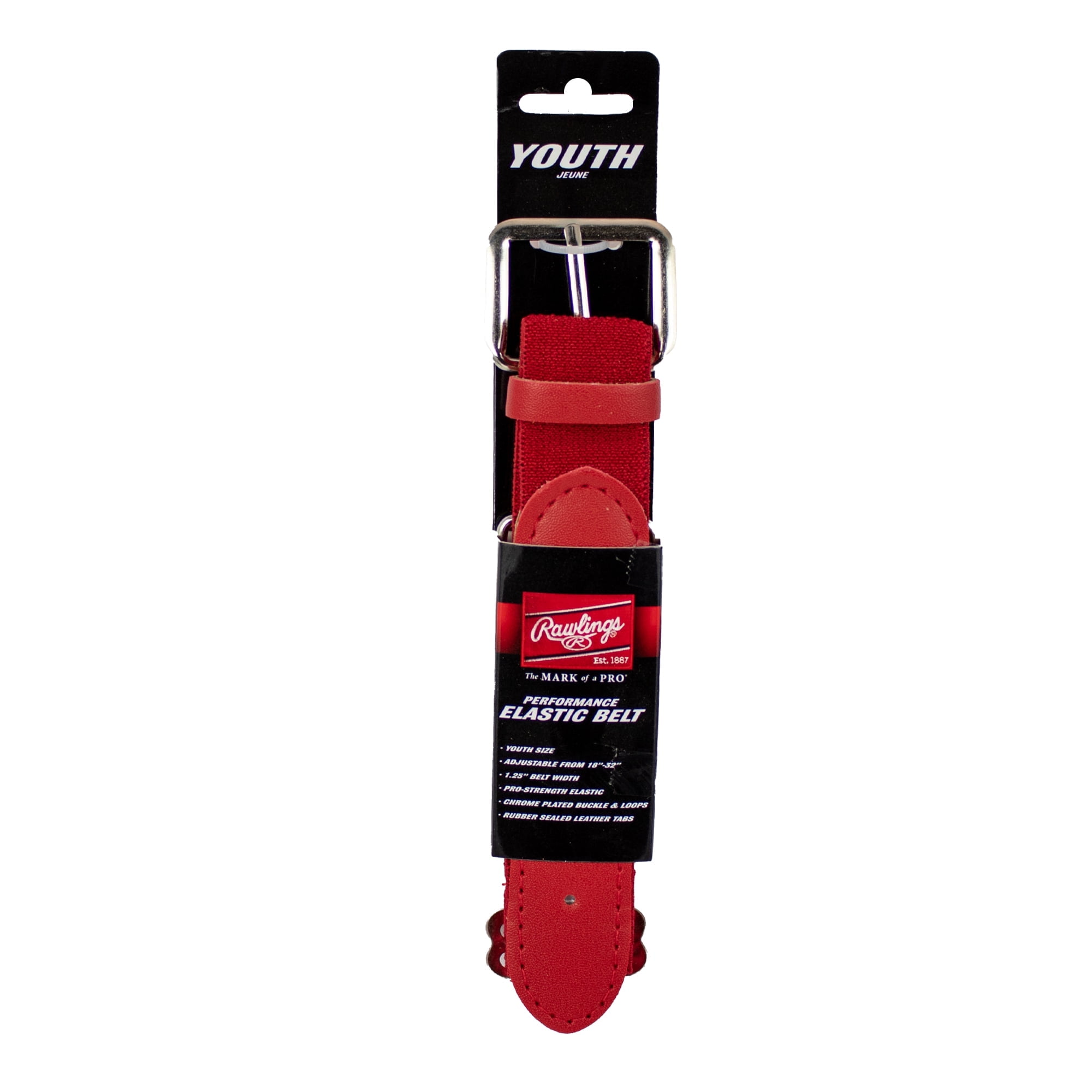 Ceinture Easton Baseball Adulte Rouge - Taille Réglable 32 à 46 Pouces, Neuve
