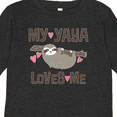 thumbnail image 4 of Inktastic My Yaya Loves Me Sloth Girls Long Sleeve Toddler T-Shirt, 4 of 5