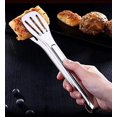 thumbnail image 4 of Multifunctional Cooking Tongs, Stainless Steel - Perforated Design, Ergonomic, Heavy Duty, Dishwasher Safe, Perfect For Kitchen, Serving, Barbecue, And Every Cooking Need, 4 of 5