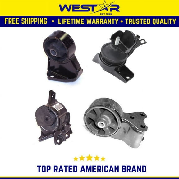 Motor & Trans Mount 4PCS Set Compatible for 2003-2008 Hyundai Tiburon 2.7L Compatible for Auto Trans Replaces 9307 8944 8945 9366