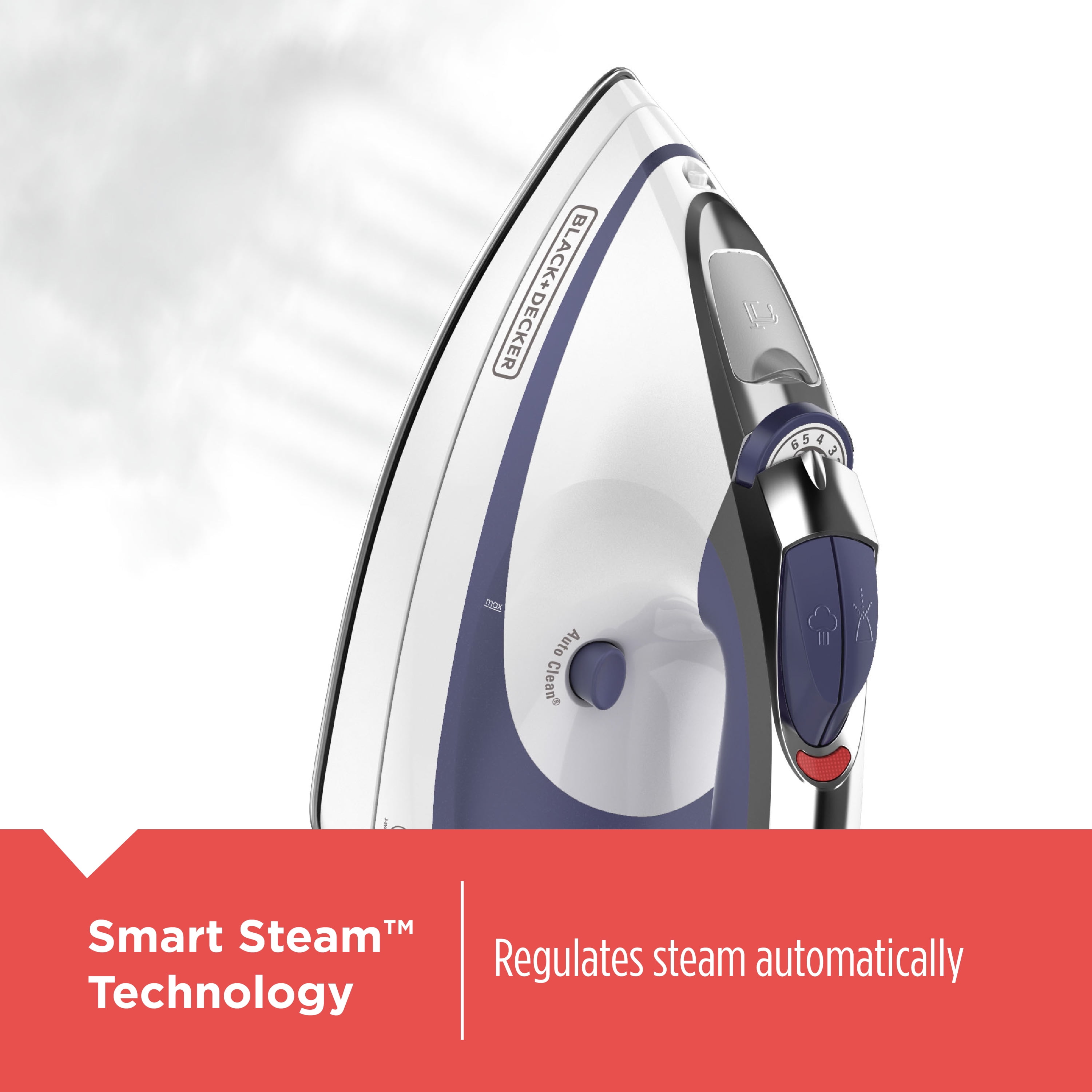 BLACK DECKER SteamAdvantage Traditional Steam Iron Blue IR1070S 3