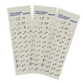 thumbnail image 1 of 3pcs Ukraine Language Ukrainian Keyboard Sticker Black/clear Background, 1 of 5