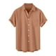 thumbnail image 2 of Playeras Elvqul para Hombre Cao Manga Corta Playa sin Estampado con Solapa Abotonada, 2 of 7