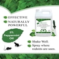 thumbnail image 2 of Puremint Rodent Repellent, Natural 5% Peppermint Oil Spray for Mice, Rats, Chipmunks and Rodents, Indoor and Outdoor, House and Car Engine Use, 16 fl oz Pint, 2 of 6