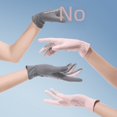 thumbnail image 4 of Guantes de seda de hielo con protección solar para mujer, guantes cortos de verano anti-ultravioleta, sensación fresca, antideslizantes, transpirables, primavera y verano, 4 of 5