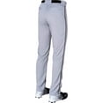 thumbnail image 4 of Pantalones de béisbol Rawlings para niños, ribeteados, gris/negro, talla S, 4 of 5