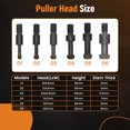 thumbnail image 6 of maXpeedingrods 21 in1 Bearing Puller Kit, Bearing Removal Tool, Bearing Separator Set, Bearing Disassembly Gear Puller w/ 3-jaw Hooks and 6 Sizes Red Steel Inner Hole Extractor, 6 of 10