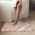 thumbnail image 2 of Pluoda Soft & Plush Korean Style Rectangular Pink Microfiber Bath Rug, 16" x 24", Non-Slip, 2 of 13