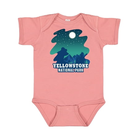 

Inktastic Yellowstone National Park with Bear and Starry Night Gift Baby Boy or Baby Girl Bodysuit